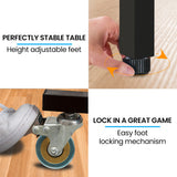 NNEMB Premium Table Tennis Table-with 4 Player Ping Pong Paddle and Pingpong Ball Pack