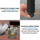 NNEMB Premium Outdoor Table Tennis Table-with 4 Player Ping Pong Paddle and Pingpong Ball Pack