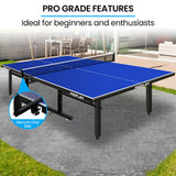 NNEMB Premium Outdoor Table Tennis Table-with 4 Player Ping Pong Paddle and Pingpong Ball Pack