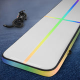 NNEDSZ 4M Air Track Gymnastics Tumbling Exercise Mat Inflatable Mats + Pump