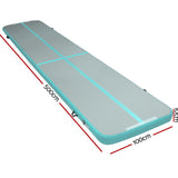 NNEDSZ  5X1M Inflatable Air Track Mat Tumbling Floor Home Gymnastics Green