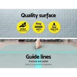 NNEDSZ  5X1M Inflatable Air Track Mat Tumbling Floor Home Gymnastics Green