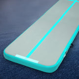 NNEDSZ  5X1M Inflatable Air Track Mat Tumbling Floor Home Gymnastics Green