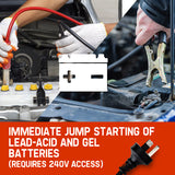 NNEMB Car Battery Charger 750A 12v/24v Jump Starter ATV Boat Truck Tractor
