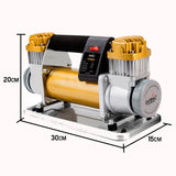 NNEMB Portable Air Compressor 220PSI 12V 200L Automatic Tyre Inflator/Deflator-Platinum Series