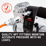NNEMB Portable Air Compressor 150PSI 12V 200L Automatic Tyre Inflator/Deflator-OTB600