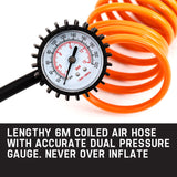 NNEMB Portable Air Compressor 150PSI 12V 200L Automatic Tyre Inflator/Deflator-OTB600