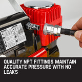 NNEMB Portable Air Compressor 100PSI 12V 300L Automatic Tyre Inflator/Deflator-OTB700
