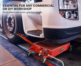 NNEMB 76L Low Profile Mobile Waste Oil Drainer-with Hand Discharge Pump-for Trucks-Workshop