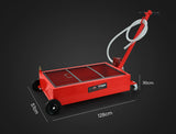 NNEMB 76L Low Profile Mobile Waste Oil Drainer-with Hand Discharge Pump-for Trucks-Workshop