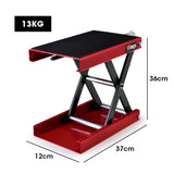 NNEMB 500kg Motorcycle Scissor Jack Lift Stand for Motorbike Quad Bike