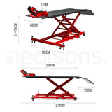 NNEMB Hydraulic Motorcycle Lifter Motorbike Lift Stand Table Jack Hoist Bike