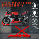 NNEMB Hydraulic Motorcycle Lifter Motorbike Lift Stand Table Jack Hoist Bike