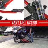 NNEMB 680KG Hydraulic Motorcycle Motorbike Lift Jack Motorcycle ATV Stand Hoist