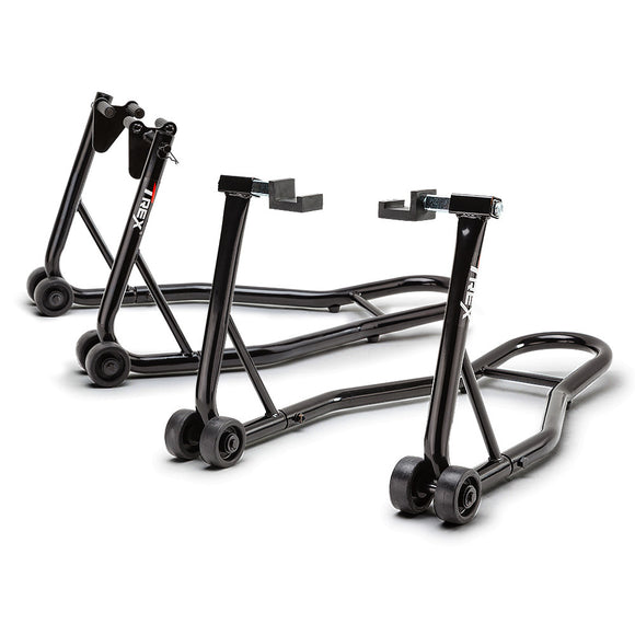 NNEMB Motorcycle Stands Front & Rear Heavy-Duty Motorbike Lift Paddock Steel