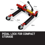NNEMB Vehicle Positioning Jacks Hydraulic-2 x 12 Wheel Dolly Car Go Jack Pair