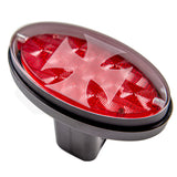 NNEMB Novelty Tow-bar / Trailer Hitch Cover-Red Oval Brakelight Iron Cross