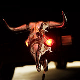 NNEMB Novelty Tow-bar / Trailer Hitch Cover-Chrome Plated Bull Skull