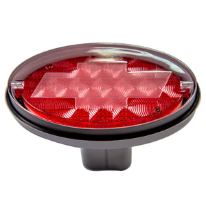 NNEMB Novelty Tow-bar / Trailer Hitch Cover-Red Oval Brake Light Chevvy logo