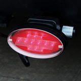 NNEMB Novelty Tow-bar / Trailer Hitch Cover-Red Oval Brake Light Chevvy logo