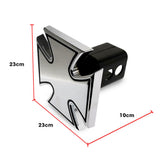 NNEMB Novelty Tow-bar / Trailer Hitch Cover-Chrome Plated Iron Cross