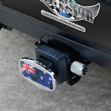 NNEMB Novelty Towbar Trailer Hitch Cover Tow-Aussie Flag