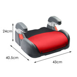 NNEDPE Children Car Booster Seat Chair Cushion Pad Red
