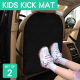 NNEDPE 2pcs Portable Car Seat Back Protector Kick Mat
