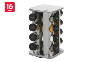 NNEKG Avanti Revolving Herb & Spice Rack Set (16 Jars)