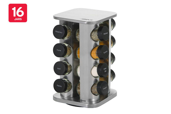 NNEKG Avanti Revolving Herb & Spice Rack Set (16 Jars)