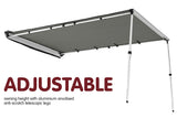 NNEDPE Wallaroo 3m x 2.5m Car Side Awning Roof Top Tent - Grey