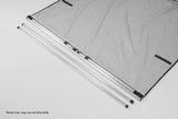 NNEDPE Wallaroo 2m x 3m Car Side Awning Roof Top Tent - Grey