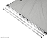 NNEDPE Wallaroo 2m x 3m Car Side Awning Roof Top Tent - Grey
