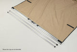NNEDPE Wallaroo 2m x 3m Car Side Awning Roof Top Tent - Sand