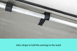 NNEDPE Wallaroo 2m x 2.5m Car Side Awning Roof Top Tent - Grey
