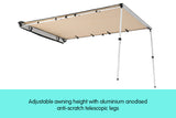 NNEDPE Wallaroo 2m x 2.5m Car Side Awning Roof Top Tent - Sand