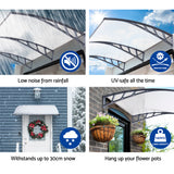 NNEDSZ Window Door Awning Door Canopy Outdoor Patio Sun Shield 1.5mx2m DIY