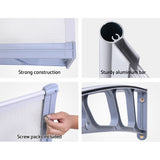 NNEDSZ Window Door Awning Door Canopy Outdoor Patio Sun Shield 1.5mx2m DIY