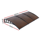 NNEDSZ Window Door Awning Door Canopy Outdoor Patio Cover Shade 1.5mx3m DIY BR