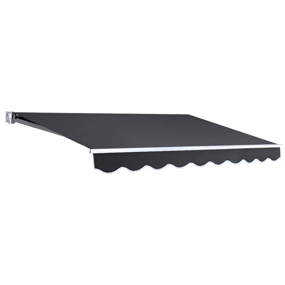 NNEDSZ Retractable Outdoor Arm Awning 2.5 x 2M - Grey
