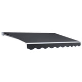NNEDSZ Retractable Outdoor Arm Awning 2.5 x 2M - Grey