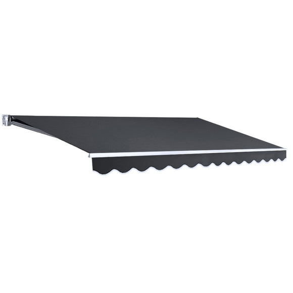 NNEDSZ Retractable Outdoor Arm Awning 4 x 2.5M - Grey