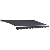 NNEDSZ Retractable Outdoor Arm Awning 4 x 2.5M - Grey