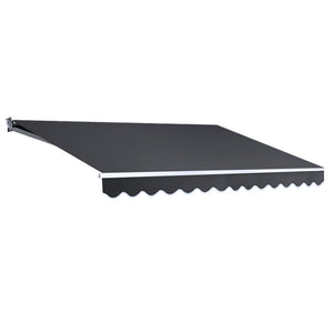 NNEDSZ 4.5M x 2.5M Outdoor Folding Arm Awning - Grey