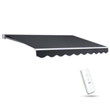 NNEDSZ 2.5x2m Folding Arm Awning - Grey