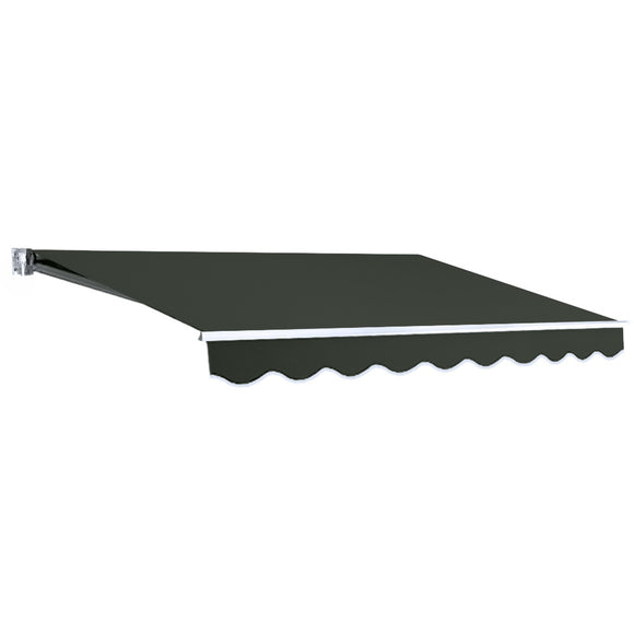 NNEDSZ Folding Arm Awning Outdoor Awning Retractable Sunshade 2.5Mx2M Grey