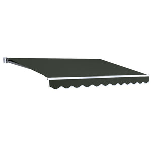 NNEDSZ Folding Arm Awning Outdoor Awning Retractable Canopy 3Mx2.5M Grey