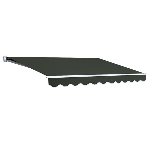 NNEDSZ Folding Arm Awning Outdoor Awning Retractable Canopy 3Mx2.5M Grey