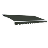 NNEDSZ Folding Arm Awning Outdoor Awning Canopy Retractable 5Mx2.5M Grey