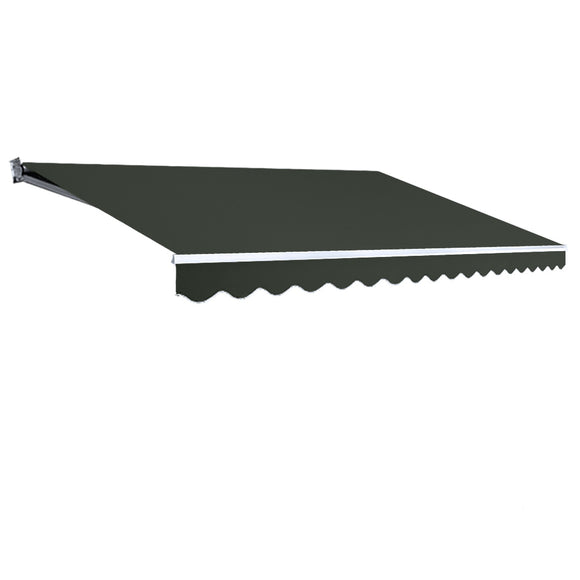 NNEDSZ Folding Arm Awning Outdoor Awning Canopy Retractable 5Mx3M Grey